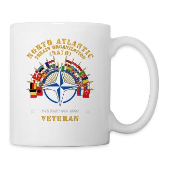 Army NATO Preventing War Veteran X 300 - Coffee/Tea Mug - white - Right