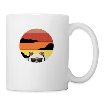 Funny Meh Cat - Exotic Shorthair Gift For Cat Love - Coffee/Tea Mug - white - Right