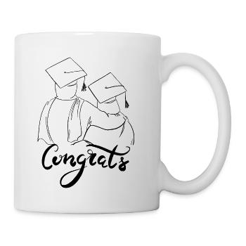 Congrats designed for you love gift for every one - Coffee/Tea Mug - white - Right