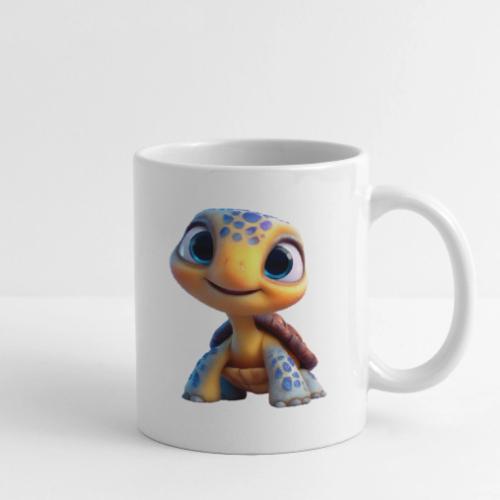 Joyful 3D Baby Turtle with Big Eyes - Coffee/Tea Mug