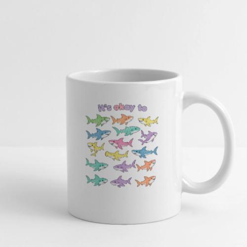 It’s Okay To – Cute Pastel Shark - Coffee/Tea Mug