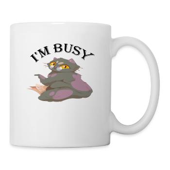 Cat I'm Busy - Coffee/Tea Mug - white - Right