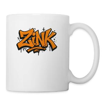 ZINK – Bold Graffiti Lettering Art - Coffee/Tea Mug - white - Right