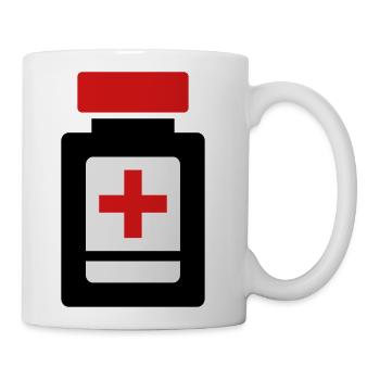 Pill bottle - Coffee/Tea Mug - white - Right