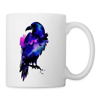 Watercolor Raven - Coffee/Tea Mug - white - Right