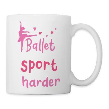 Ballet Dancer Ballerina - Coffee/Tea Mug - white - Right