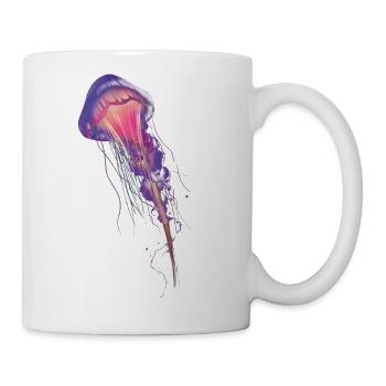 Neon Jelly Fish - Coffee/Tea Mug - white - Right