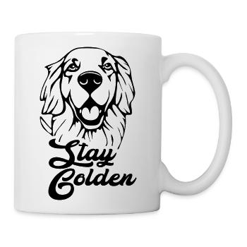 Funny Golden Retriever Stay Golden - Coffee/Tea Mug - white - Right