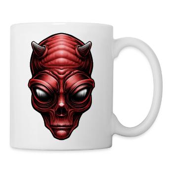 Alien Red Devil - Coffee/Tea Mug - white - Right