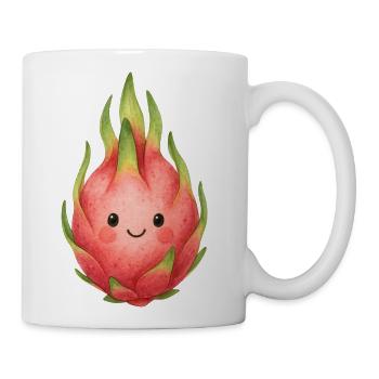 Cute Dragon Fruit Character Baby Kid Child Kawaii - Coffee/Tea Mug - white - Right