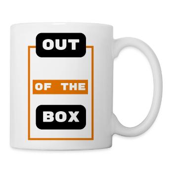 Out of the Box Bold Typography - Coffee/Tea Mug - white - Right