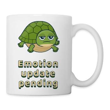 Turtle Mood Update Pending - Coffee/Tea Mug - white - Right