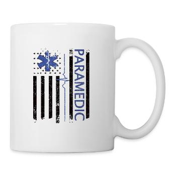 Proud Paramedic US Flag Paramedic Appreciation - Coffee/Tea Mug - white - Right