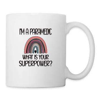 Paramedic Rainbow Funny Paramedic EMS Week Gifts - Coffee/Tea Mug - white - Right