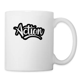 Action shirt - Coffee/Tea Mug - white - Right
