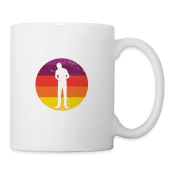 Funny Tummy Ache Survivor My Tummy Hurts Food - Coffee/Tea Mug - white - Right