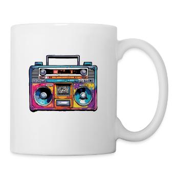 Radio / Player / Sound / Audio / Recorder / Music - Coffee/Tea Mug - white - Right