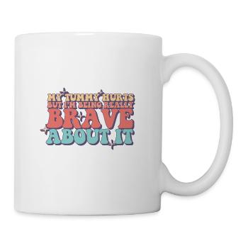 My Tummy Hurts Funny Lactose Intolerance Tummy - Coffee/Tea Mug - white - Right