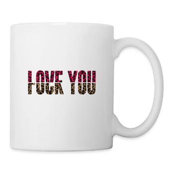love you fuck you - Coffee/Tea Mug - white - Right