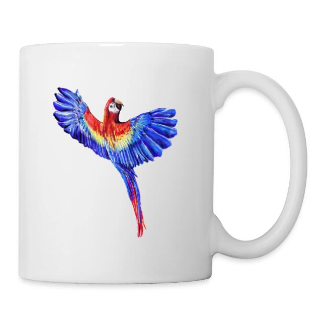 Scarlet macaw parrot
