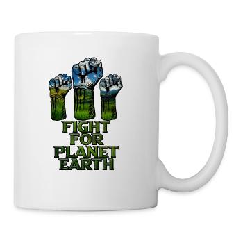 Fight For Planet Earth - Coffee/Tea Mug - white - Right