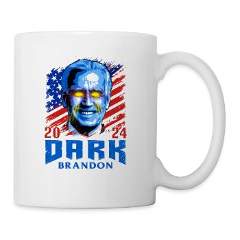 Dark brandon biden 2024 election campaign meme - Coffee/Tea Mug - white - Right
