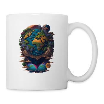 The World Planet Earth Abstract - Coffee/Tea Mug - white - Right