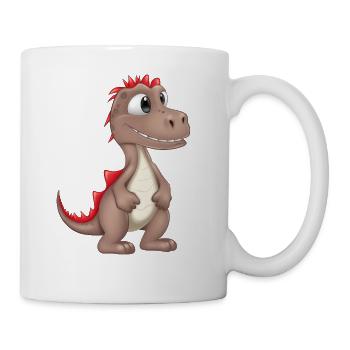 Playful Prehistoric Buddy - Coffee/Tea Mug - white - Right