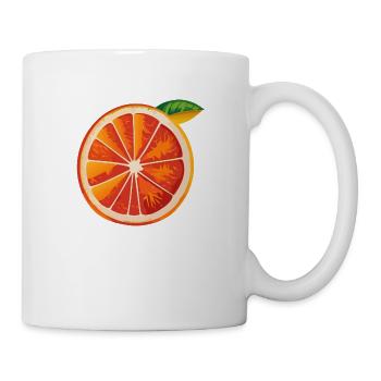 orange slice - Coffee/Tea Mug - white - Right