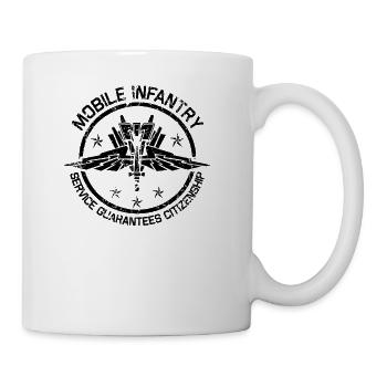 Mobile Infantry Crest - Coffee/Tea Mug - white - Right