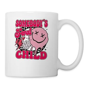 Somebody's Feral Child Toddler Girl and Boy - Coffee/Tea Mug - white - Right