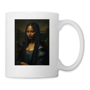 Black Mona Lisa History Month - Coffee/Tea Mug - white - Right