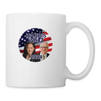 Kamala Harris And Tim Walz Campaign 2024 - Coffee/Tea Mug - white - Right