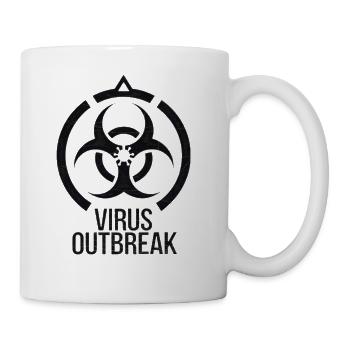 Bold Biohazard Art for Science and Safety Lovers - Coffee/Tea Mug - white - Right