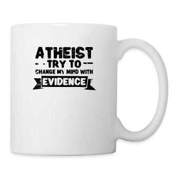 Atheist Atheism Anti Religion Securalism God Sucks - Coffee/Tea Mug - white - Right