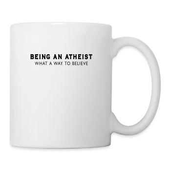 Atheist Atheism Anti Religion Securalism God Sucks - Coffee/Tea Mug - white - Right