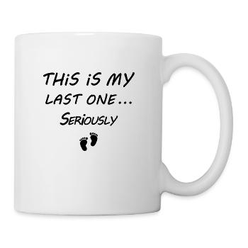 Baby Announcement ,New Baby, Baby coming soon - Coffee/Tea Mug - white - Right