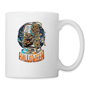 mummy halloween - Coffee/Tea Mug - white - Right
