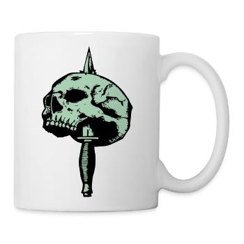 Commando Dagger Skull - Coffee/Tea Mug - white - Right