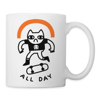 Sick Kick Flips - Coffee/Tea Mug - white - Right