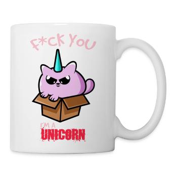 Fuck You I m A Unicorn - Coffee/Tea Mug - white - Right