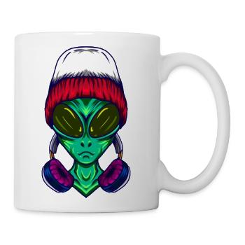 Alien music - Coffee/Tea Mug - white - Right