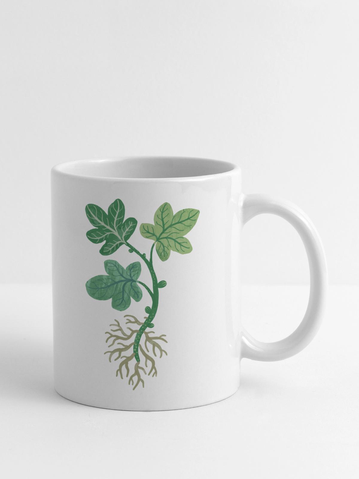 Fig Tree Cutting - Coffee/Tea Mug - white - Right