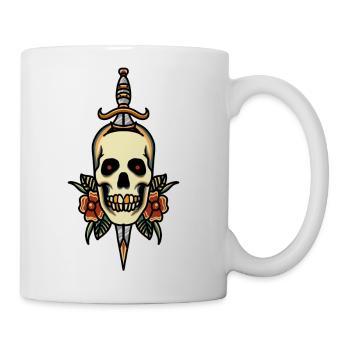 Skull And Dagger - Coffee/Tea Mug - white - Right