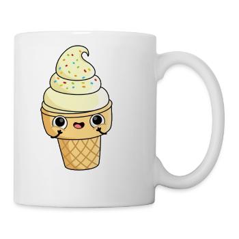 Nice Cream Cute Ice Cream - Coffee/Tea Mug - white - Right