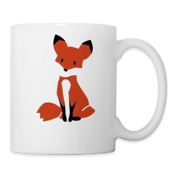 For Fox Sake 3 Animal Pun Joke Gift Gifts For Fox - Coffee/Tea Mug - white - Right