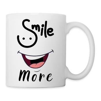 Smile More - Coffee/Tea Mug - white - Right