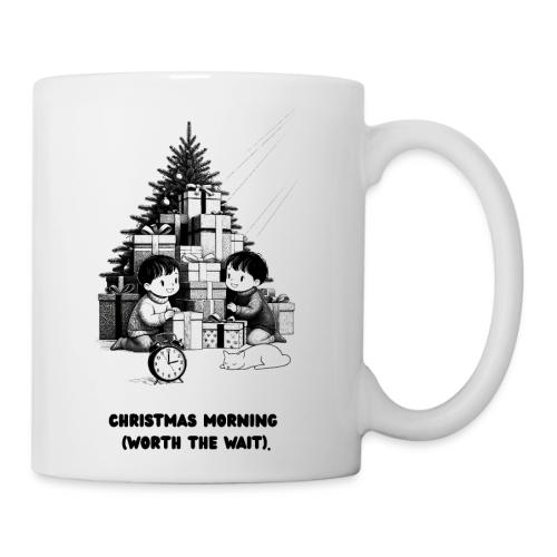 Christmas Morning T-Shirt | Minimalist Kids Gifts - Coffee/Tea Mug