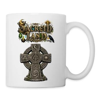 Sacred Land Rune Cross - Coffee/Tea Mug - white - Right