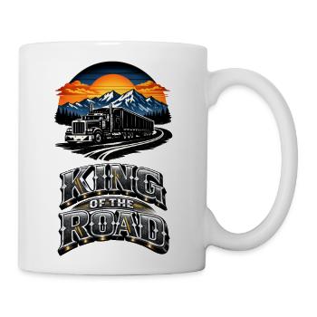 King of the Road: Truck Sunset - Coffee/Tea Mug - white - Right